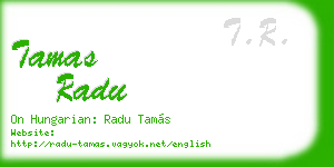 tamas radu business card